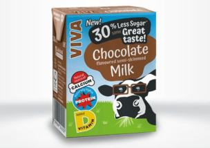 Viva Chocolate Flavoured Milk Cartons