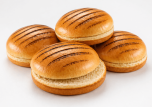 Americana 4.5" Sliced Grill Marked Brioche Bun