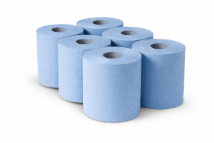 Giant Blue Centre Feed Roll