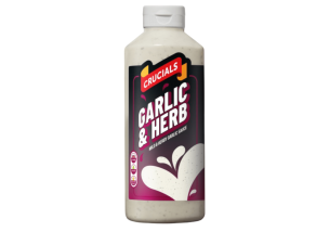 Crucial Garlic & Herb Sauce Bottles