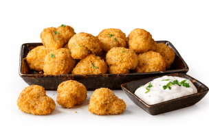 Express Breaded Garlic Mushrooms