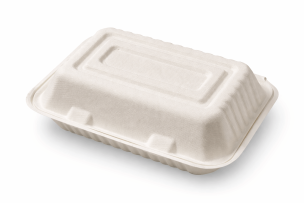 Bagasse Large Kebab Boxes (9x6")