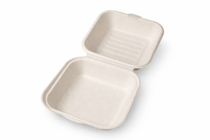 Bagasse Burger Boxes (6x6")