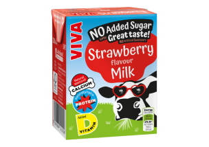 Viva Strawberry Flavoured Milk Cartons
