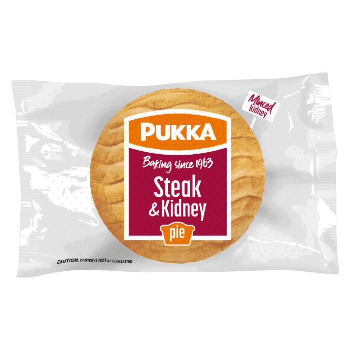 Wrapped Large Steak & Kidney Pukka Pies main product photo