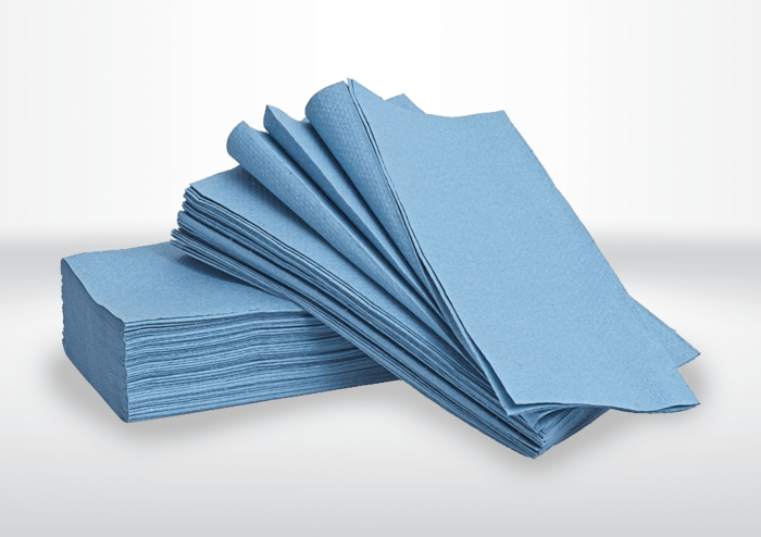Blue Hand Towels C Fold 1Ply